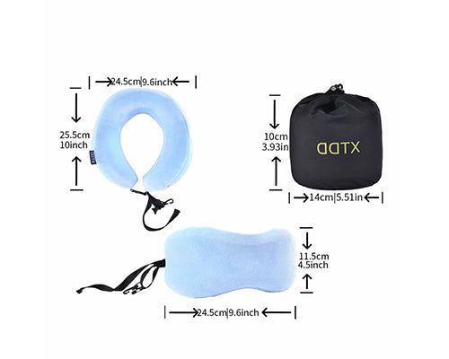 Travel Pillow 100% Pure Memory Foam